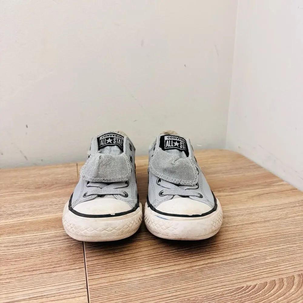 Converse Chuck Taylor All Star Maddie Glitter Gray Shoes Girls Size 13